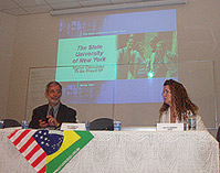 Bruce Sillner, Dean of the Center of International Programs at SUNY New Paltz and Sally Crimmins Villela, Senior Associate Director, Office of International Programs and Director for Latin American Programs