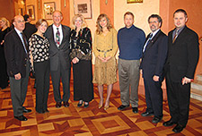 Amb. Robert Gosende, Ms. Aneta Szpyrka, Former Chancellor Robert King, Mrs. Karen King, Ms. Olga Zinovieva, Prof. Greg Garvey, Dr. John Ryder, Mr. Maciej Kucharczyk.