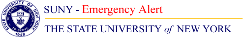 SUNY Emergency Alert