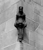 A grotesque perched on the South Tower