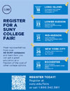 Spring 2026 SUNY college fairs flyer