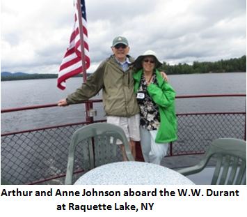 Photo of SUNY Potsdam retiree Arthur and his wife Anne