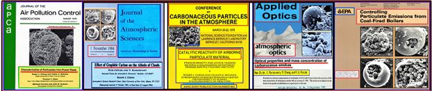 Photo montage of some reports produced by Roger J. Cheng
