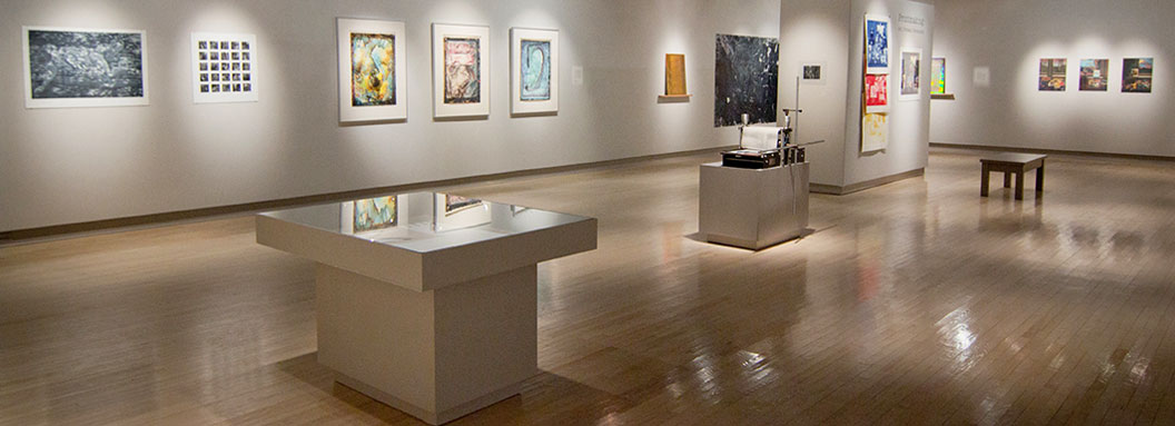 Interior view of the Weeks Gallery at Jamestown Community College.