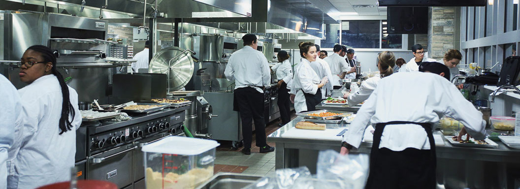 Inside the kitchen at Coltivare bistro