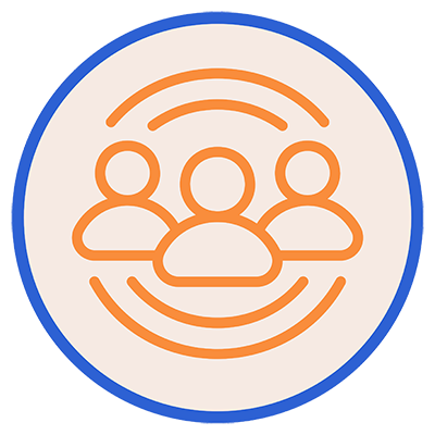 Icon of students networking