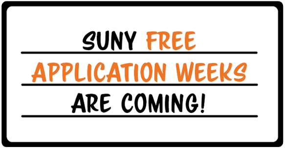 SUNY's Free Application Weeks are Coming!