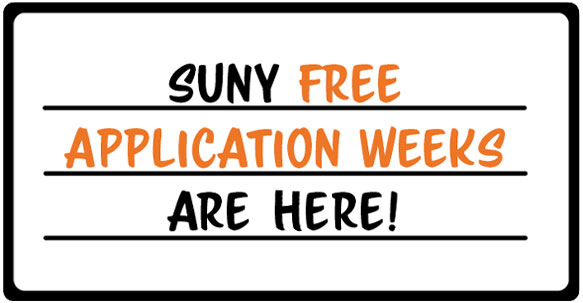 SUNY's Free Application Weeks are Here!