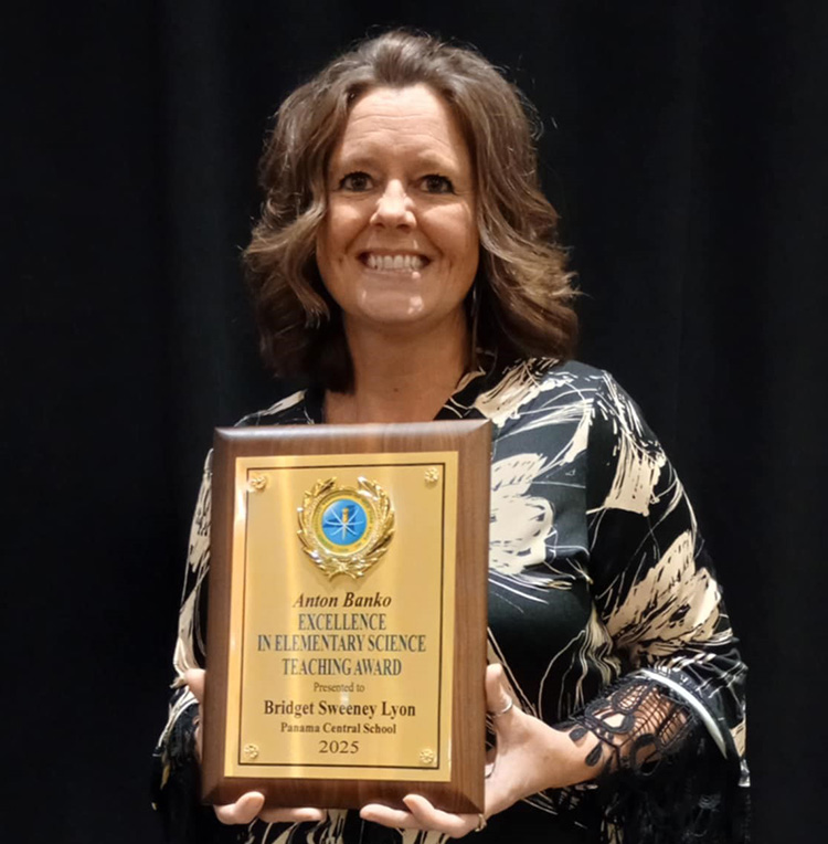 Bridget Lyon - winner Anton Banko Excellence in Elementary Science Teacher of the Year Award