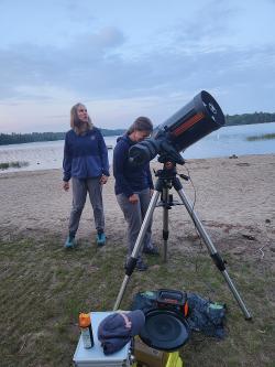Raquette Lake - telescope