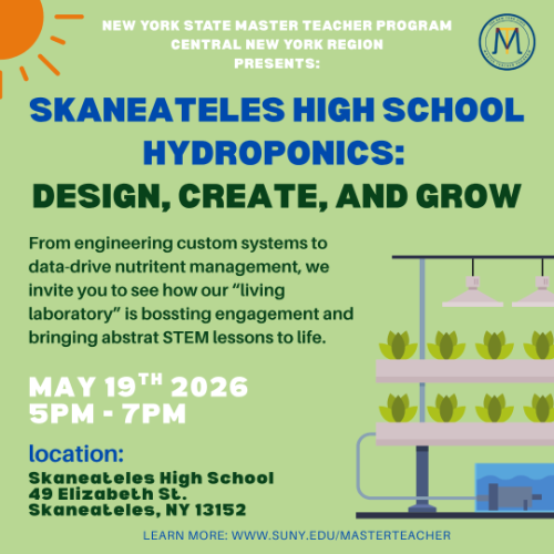 Skaneateles High School Hydroponics event