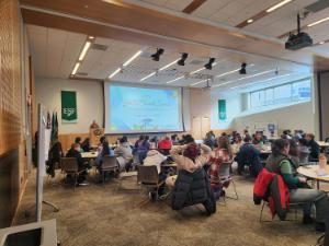 Participants creating action plans at the CNY Youth Climate summit