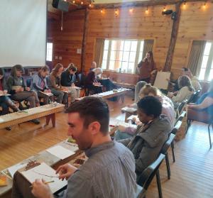 Educators discussing climate and sustainability