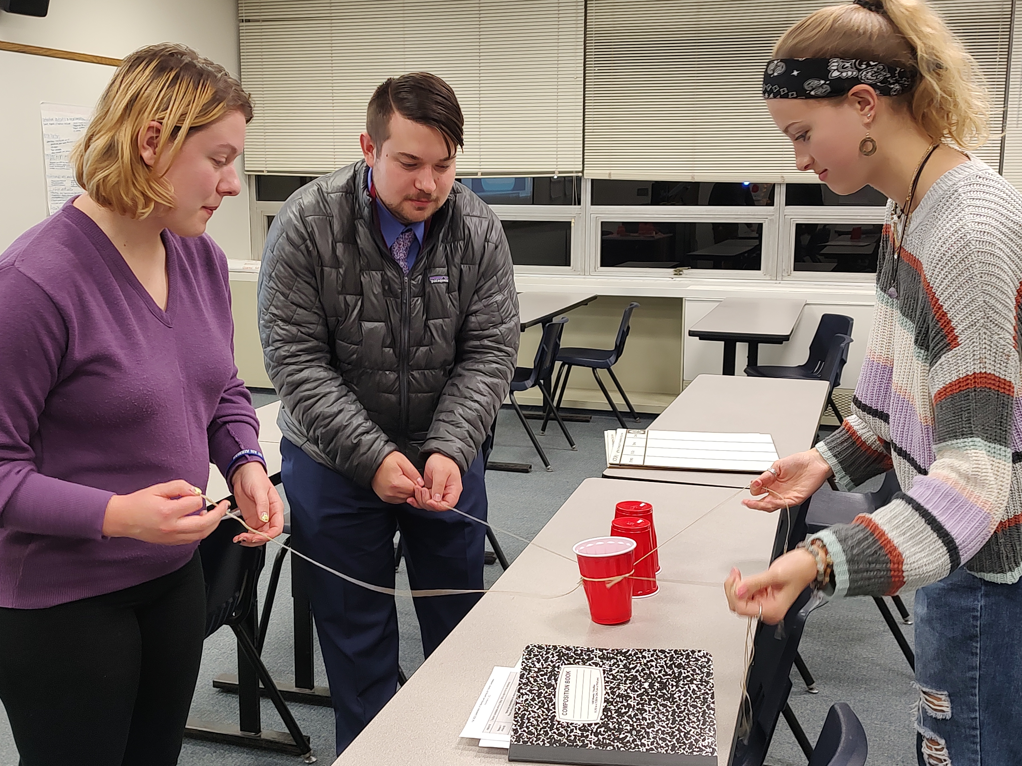 team building with solo cups