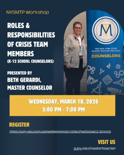 Master Counselor Workshop Roles & Responsibilities of Crisis Team Members