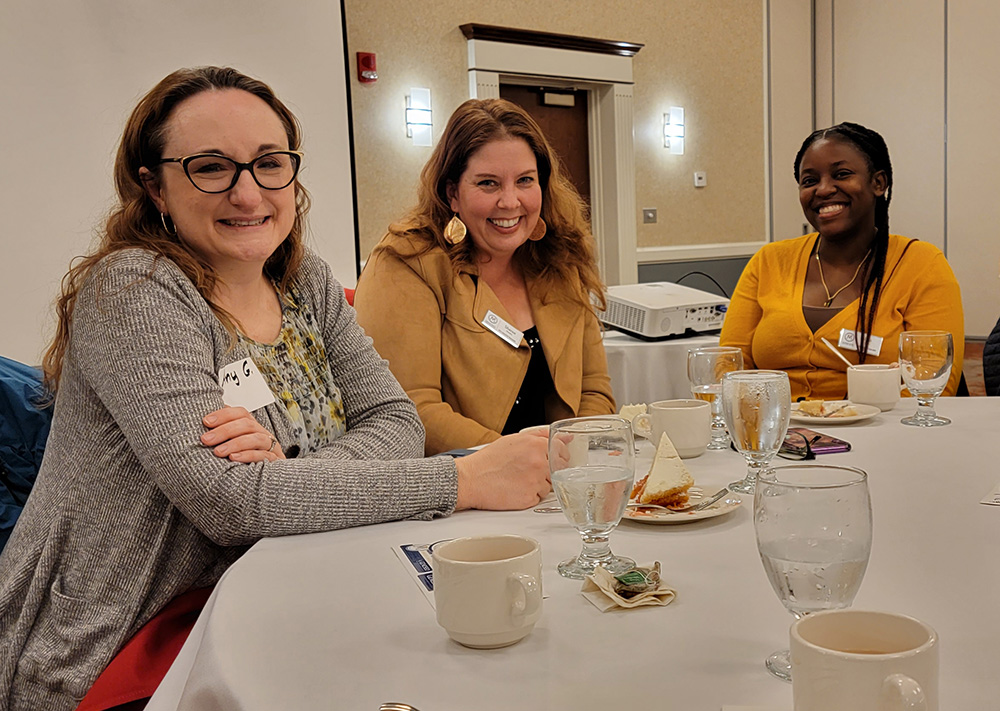 attendees at table