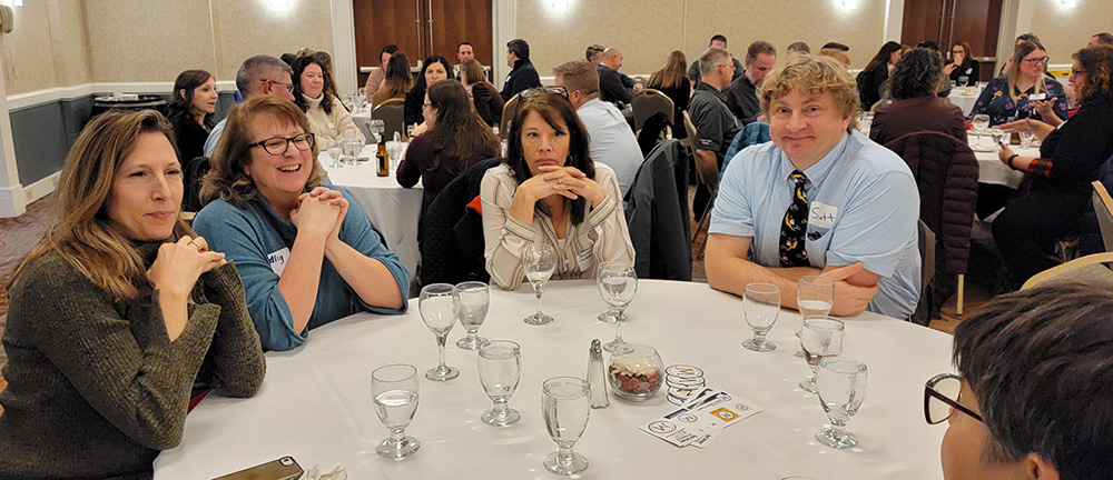 more attendees at table