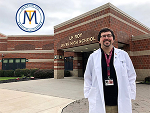 Le Roy Central School District's Jr-Sr High Science teacher <strong>Michael Chiulli</strong>