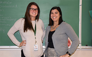 William Floyd HS science teachers Victoria Hernandez and Anya Swiss