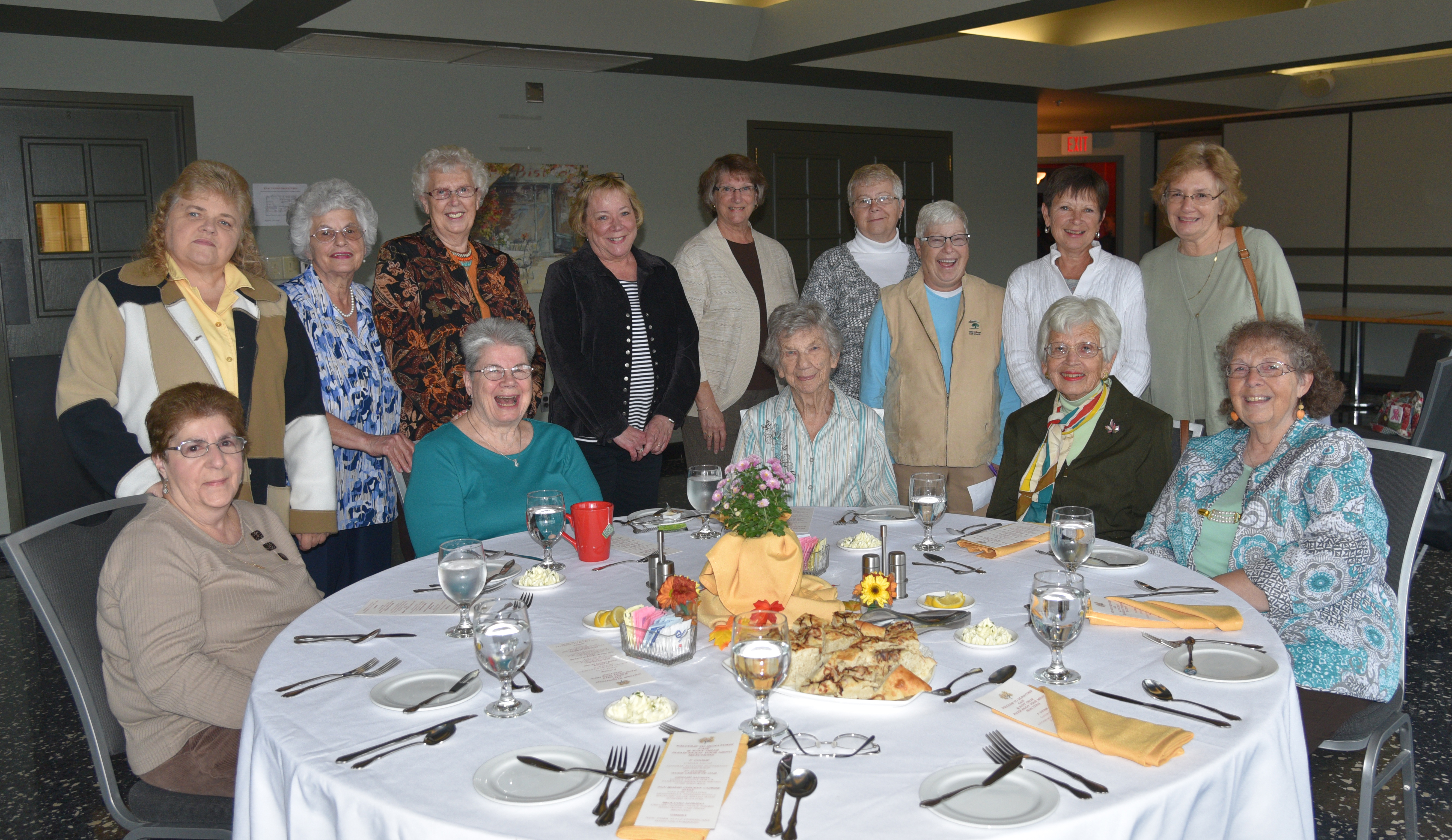 Photo and caption from SUNY Delhi's annual Retired Secretaries Luncheon held on October 25, 2016.