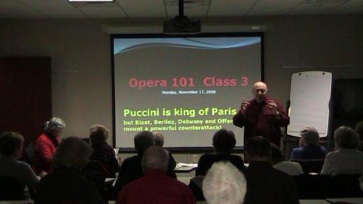 University at Albany Emeritus Center opera presentation (Ray Ortali, presenter)