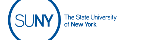 Generic SUNY Logo Header - Blue on white, no border
