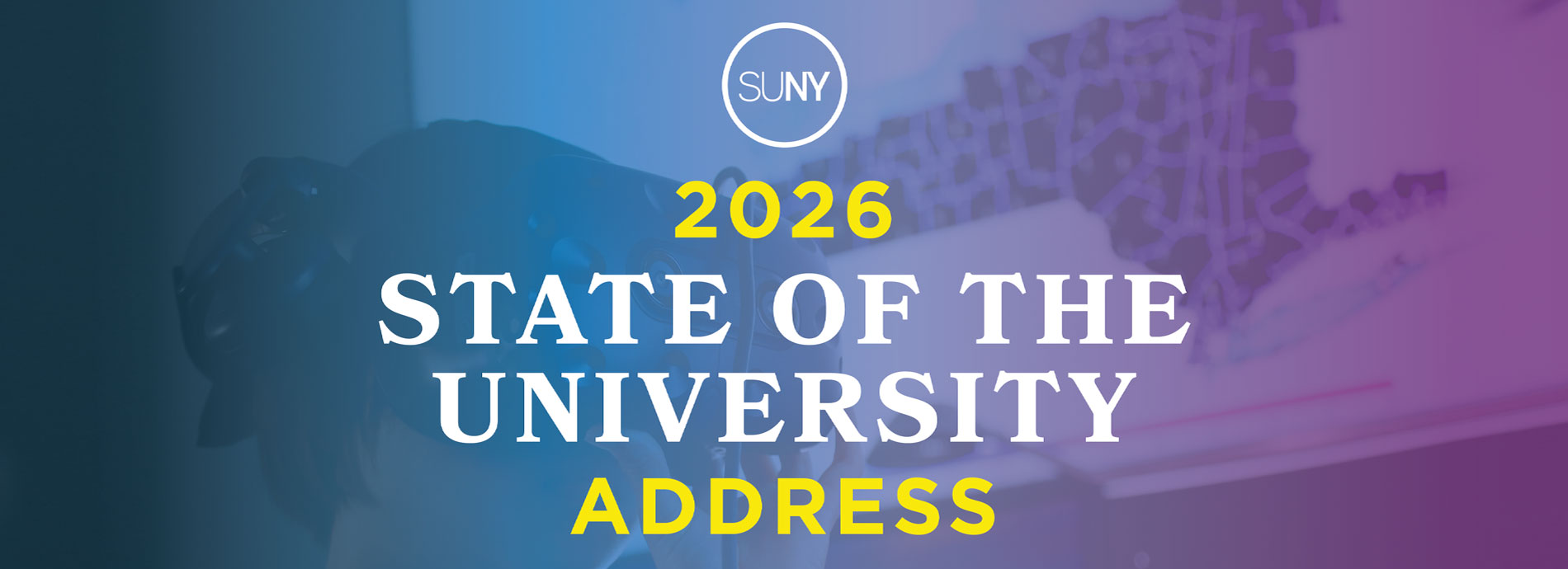 2026 SUNY State of the University Address hero banner