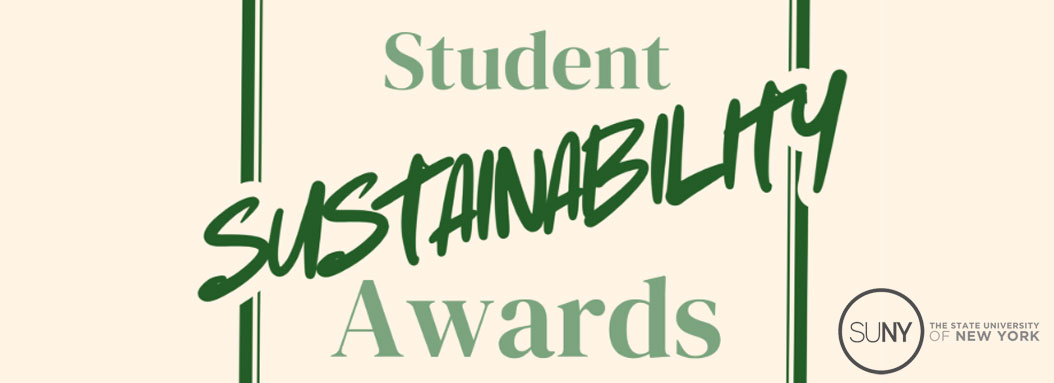 SUNY student sustainability awards banner